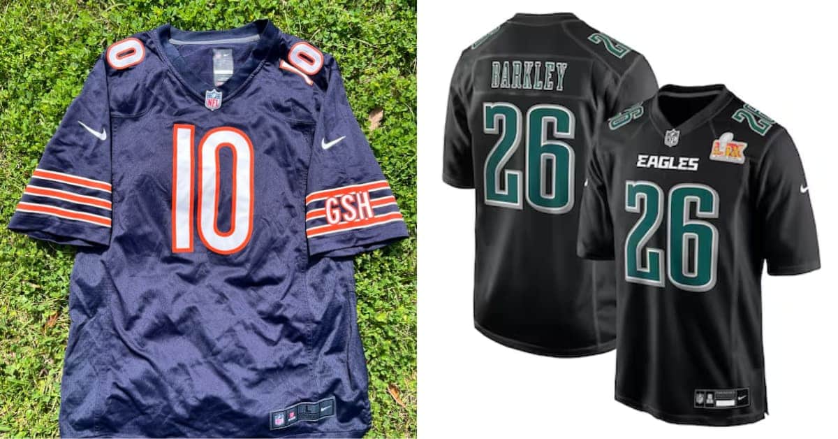 NFL Jersey Size Chart
